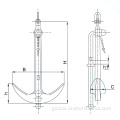 Marine Anchor IACS Certificate admiralty anchor for Ships and Vessels Supplier
